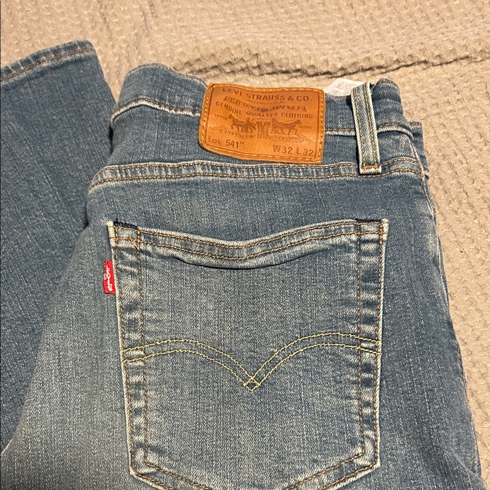 Levi's 541 Classic Blue Jeans with Leather Patch.